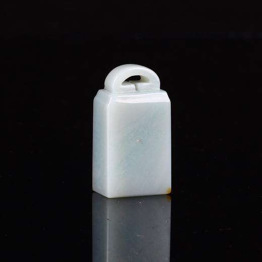 孤品17808天青石温润通透博古钮章小扁章闲章1.5*1.0*3.0cm 商品图2