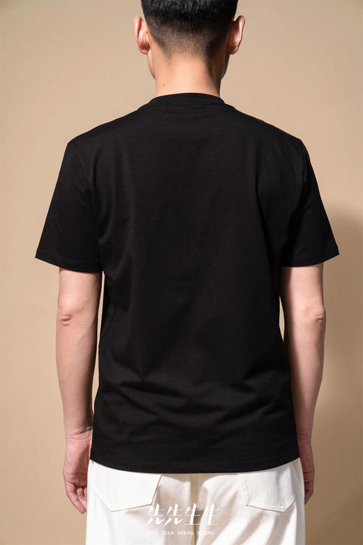 【成人款】高定新疆长绒棉T恤（舒适白、自在黑）-先先生生 商品图7