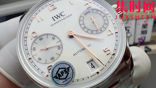 【新款葡七钢带款】新品万国APS葡萄牙七日链系列 APS新款葡七钢带款 白盘金针 男士腕表 商品图2