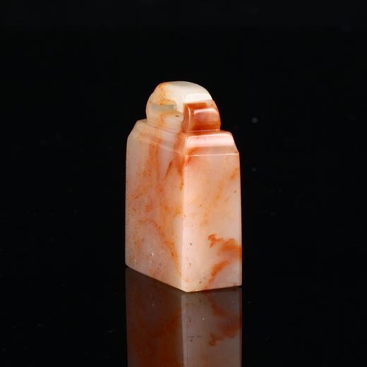 孤品17806老挝石粉冻如意钮扁章闲章2.6*1.2*3.5cm 商品图1