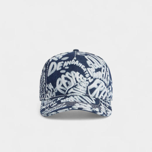 DSQUARED2 中性字母徽标刺绣Rebel牛仔棒球帽 混色 BCW0973 10108776 3096 商品图0