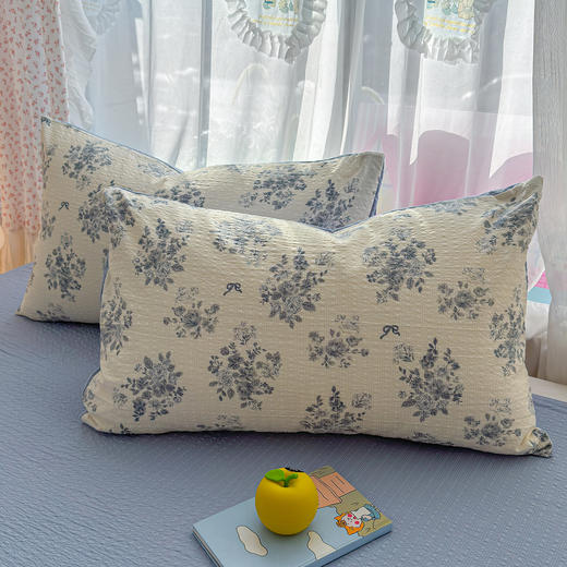 【品牌直发】加倍生活  春夏新款高克重A类泡芙纱泡泡皱皱纱四件套yc0228002 商品图5