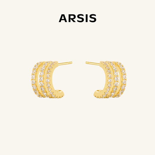 ARSIS｜自由搭配系列 循光三环耳钉 商品图1