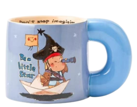 吉姆-蓝色海盗星星人胖胖杯-580毫升bj