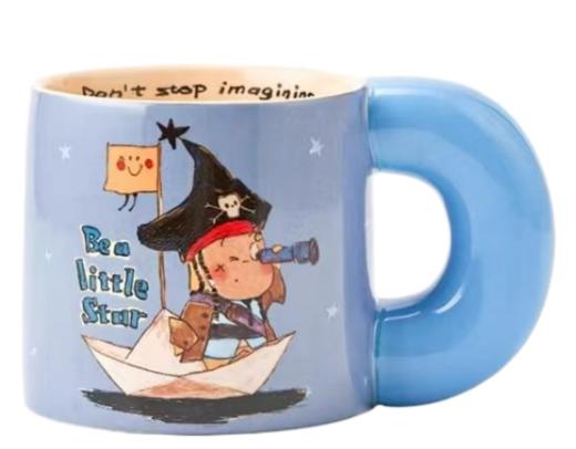 吉姆-蓝色海盗星星人胖胖杯-580毫升bj 商品图0