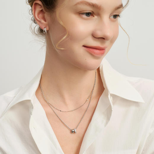 ARSIS｜自由搭配系列 循光双环叠链 商品图3