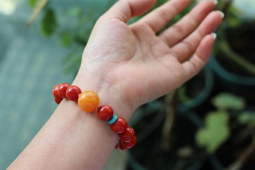 【新年上新】鸿运开年 满肉满色南红手串 12.3mm CR 商品图1