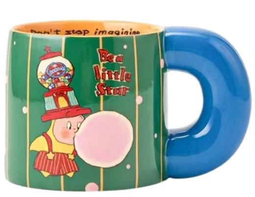 吉姆-绿色泡泡糖星星人胖胖杯-580毫升bj 商品图0