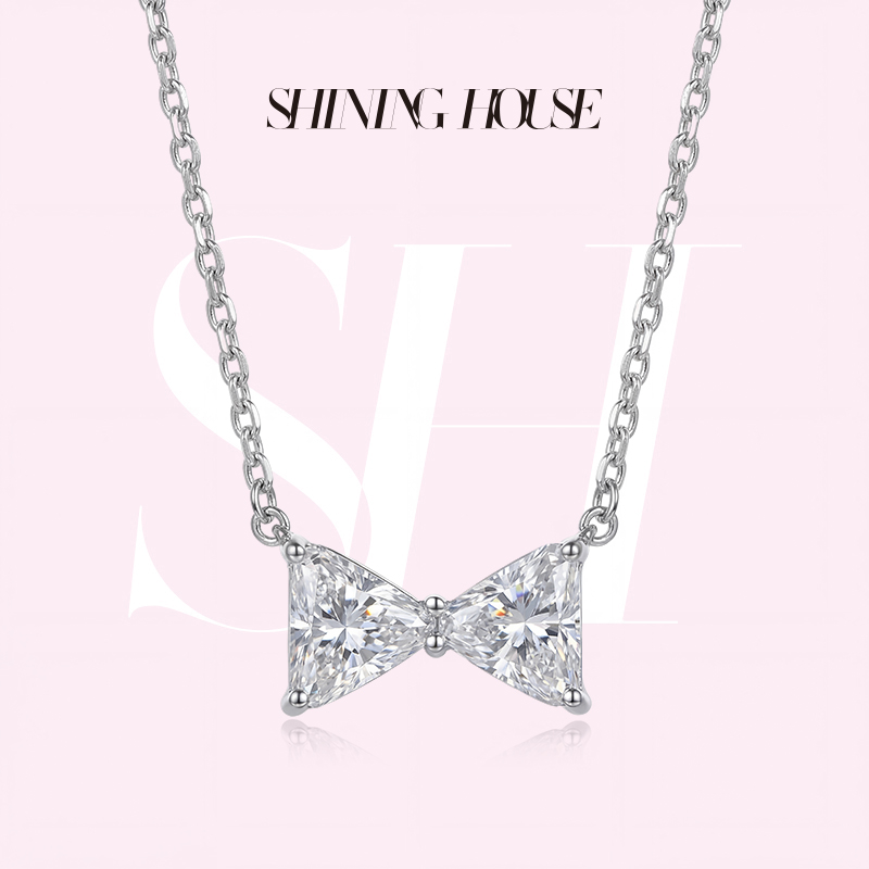 Forever·永恒之环系列 ShiningHouse[培育] 18k金钻石项链 专利特切钻石星运钻人工真钻人造钻石K金项链时尚钻石项链【此商品不支持7天无理由退货退款】30分和60分预计3日发货