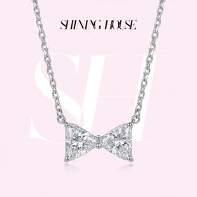 Forever·永恒之环系列 ShiningHouse[培育] 18k金钻石项链 专利特切钻石星运钻人工真钻人造钻石K金项链时尚钻石项链【此商品不支持7天无理由退货退款】30分和60分预计3日发货