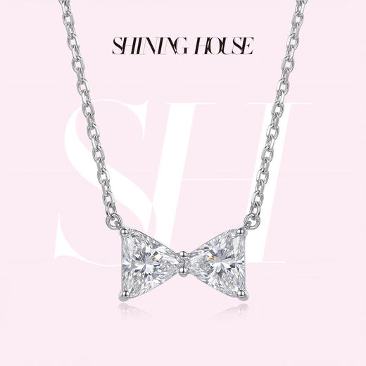 Forever·永恒之环系列 ShiningHouse[培育] 18k金钻石项链 专利特切钻石星运钻人工真钻人造钻石K金项链时尚钻石项链【此商品不支持7天无理由退货退款】30分和60分预计3日发货 商品图0