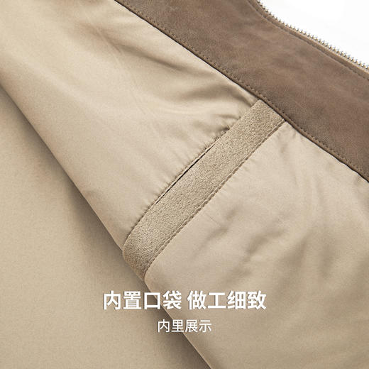 【仿麂皮绒】圣得西美式潮流翻领夹克外套男2026新款春季时尚上衣 商品图10