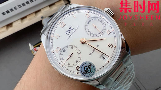 【新款葡七钢带款】新品万国APS葡萄牙七日链系列 APS新款葡七钢带款 白盘金针 男士腕表 商品图8