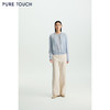 商场同款PURE TOUCH26春夏新款圆领针织开衫宽松立体绣绵羊毛衫 商品缩略图1
