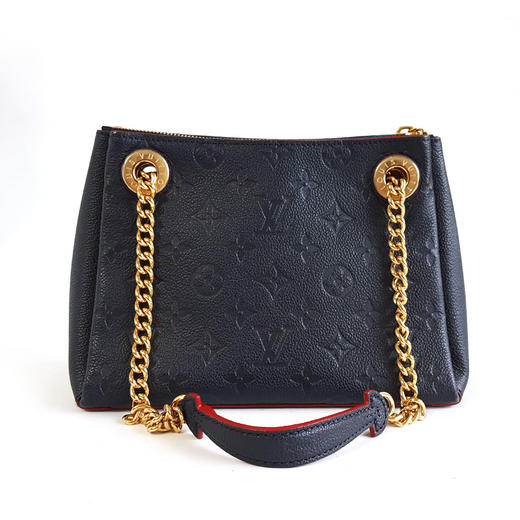 【95新】LV路易威登M43750深蓝色全皮Surene bb链条包单肩包女士090226NJM07 商品图0