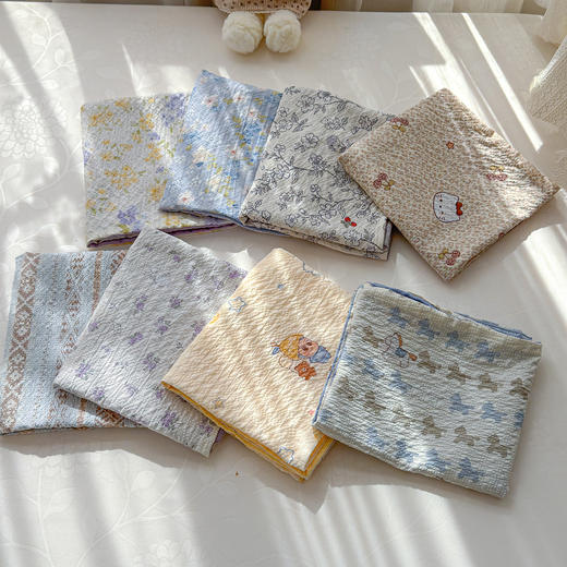 【品牌直发】加倍生活  春夏新款高克重A类泡芙纱泡泡皱皱纱四件套yc0228002 商品图6