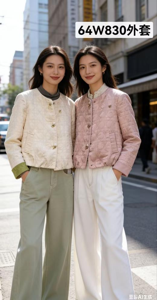 64W830春上新 圆领短款外套 商品图0