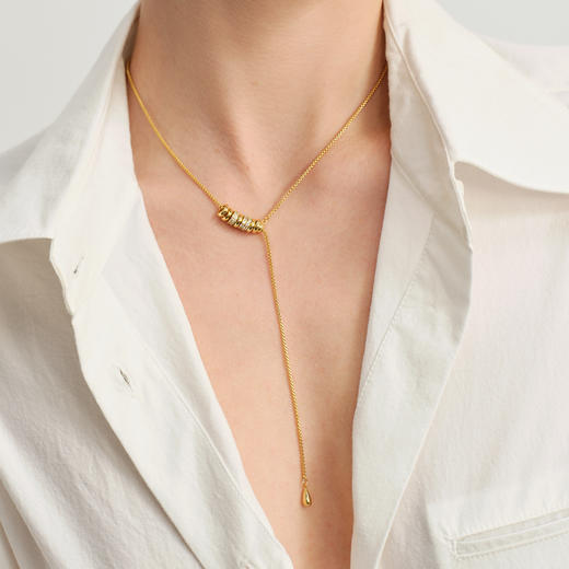 ARSIS｜自由搭配系列 循光Y字抽拉项链 商品图5