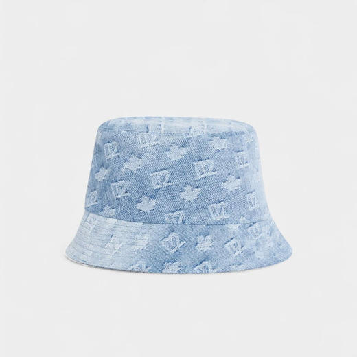 DSQUARED2 中性字母徽标标签牛仔渔夫帽 蓝色 HAM0103 10108752 3098 商品图2