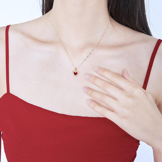 大英博物馆欧洲文化艺术项链心耀永恒爱心项链 商品图5