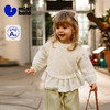 迷你巴拉女童宝宝毛衫甜美荷叶边植物来源柔软透气不易起球2026春 商品缩略图0