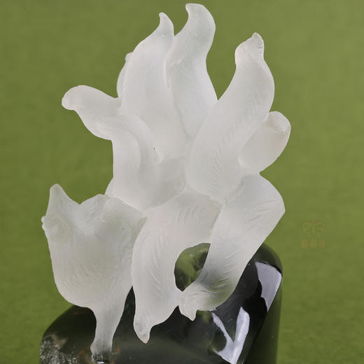 【祥瑞】白水晶九尾狐摆件  ZX2602050 商品图2