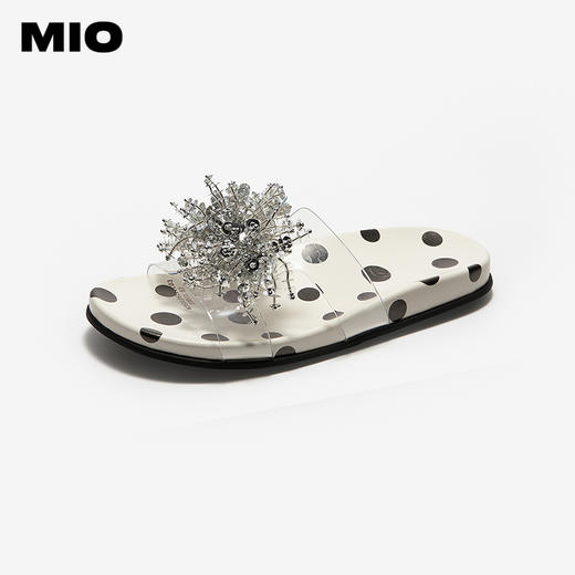 【上新】MIO米奥烟花拖鞋2026夏季新款厚底一字拖外穿高级感透明凉鞋女鞋M263126211 商品图1