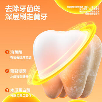 参半可清牙膏 美白亮白热感溶菌酶牙膏溶渍去牙菌斑清新口气300g /个人护理 /口腔护理 /牙膏 商品图1