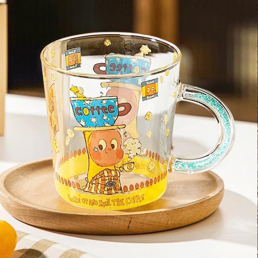 STAR-咖啡星星人玻璃钻把杯bj 商品图0
