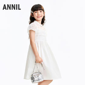 女童短袖连衣裙夏季新款安奈儿童装EG623545