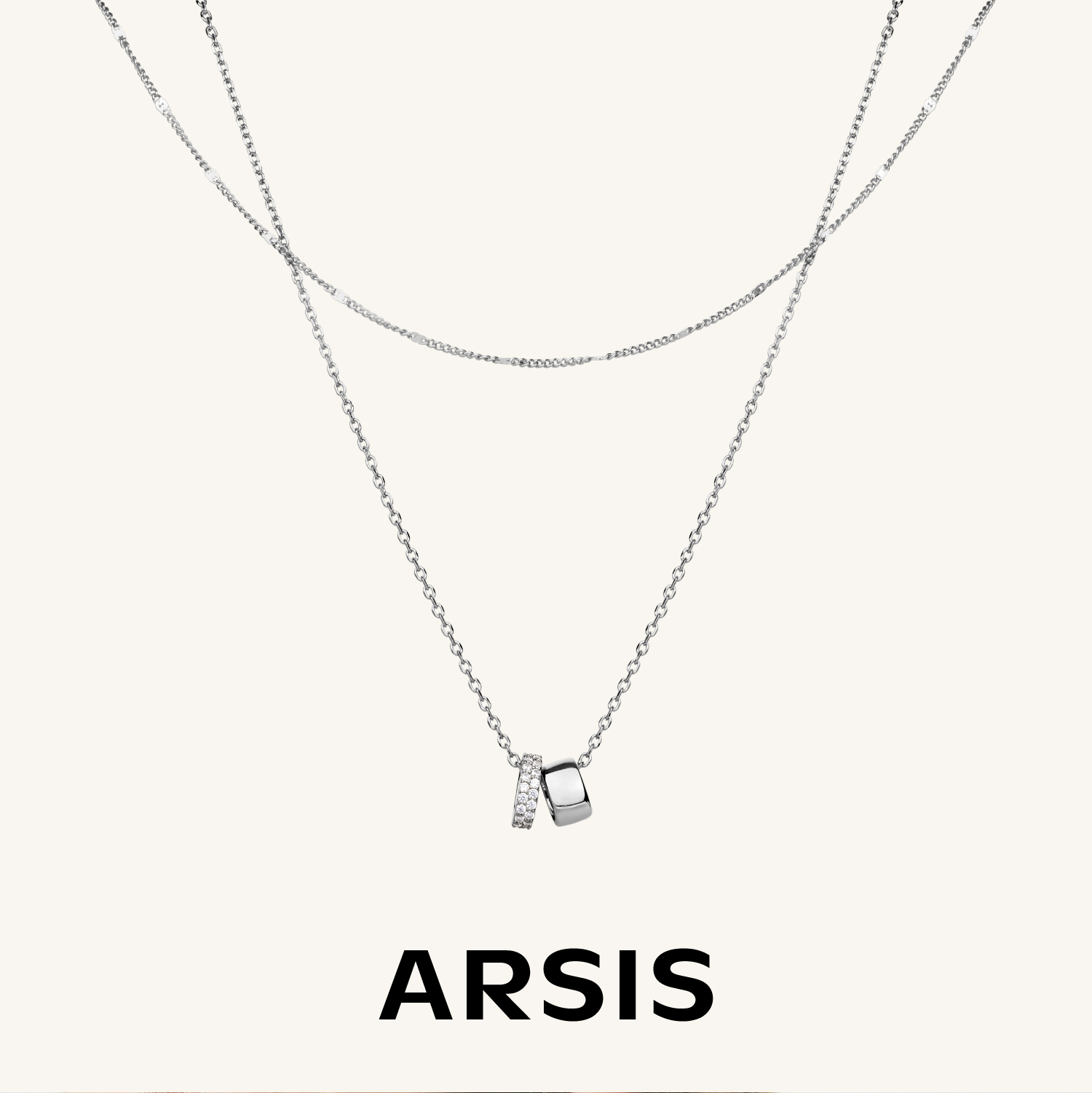 ARSIS｜自由搭配系列 循光双环叠链