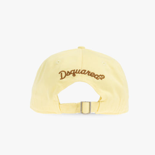 DSQUARED2 中性字母徽标刺绣棉质Rebels棒球帽 黄色 BCM0970 05C00001 7064 商品图1