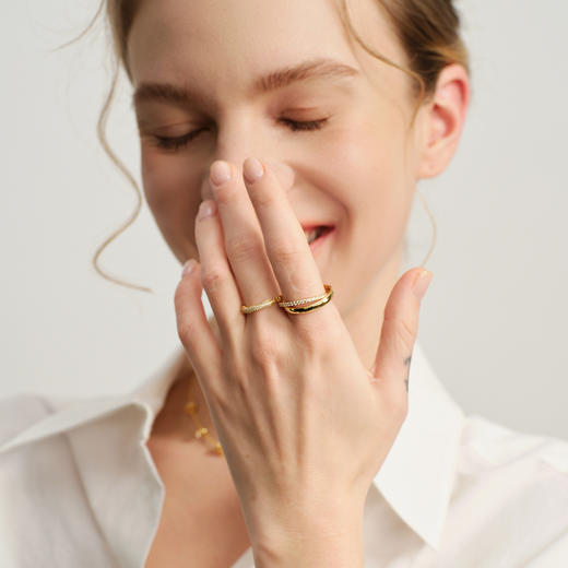 ARSIS｜自由搭配系列 循光双环戒指 商品图5