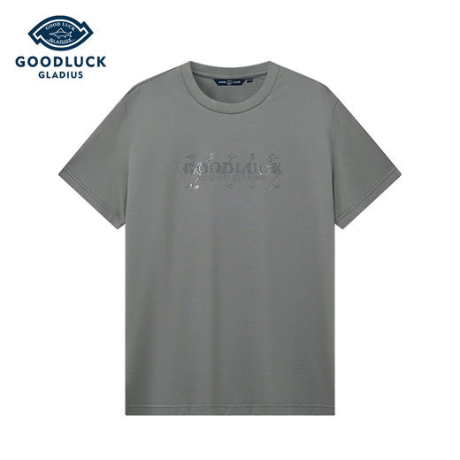 【抗起球】德鲨白色短袖圆领T恤男2026夏季新款百搭打底衫 商品图0