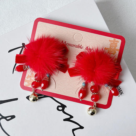 飘逸灵动水貂毛青石流苏HY对夹-纪念日百货门店同款169494499 商品图1