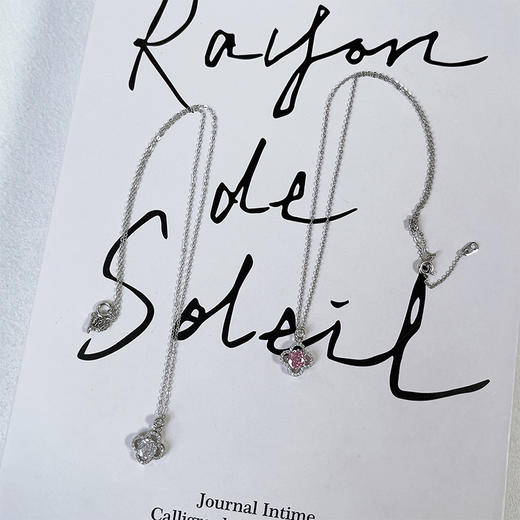 粉色时尚锁骨项链短链-纪念日百货门店同款169595265 商品图0