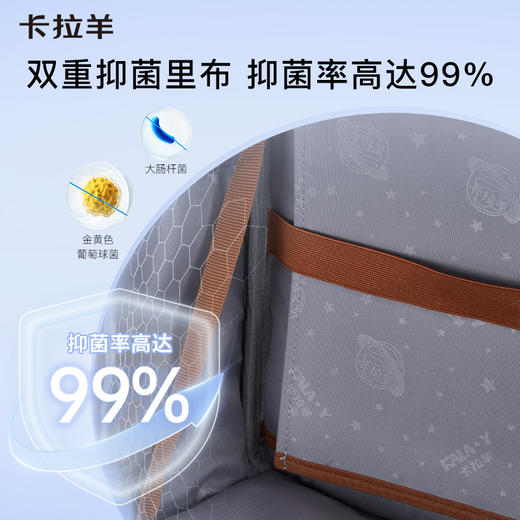 卡拉羊小学生3-6年级6维减负书包防下坠剑桥包波士顿系列双肩包 CX2673 商品图5