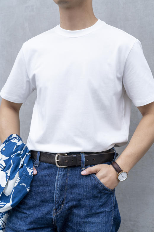 【成人款】高定新疆长绒棉T恤（舒适白、自在黑）-先先生生 商品图1