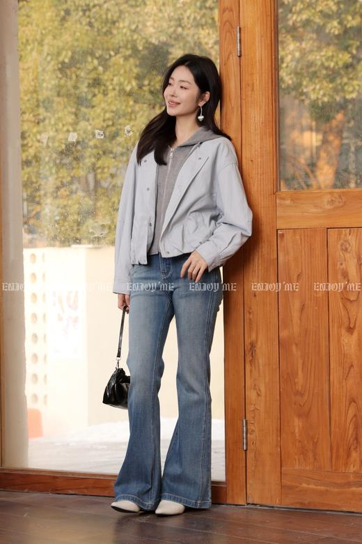 【门店同款】ENJOY春季润雨蓝紧身喇叭裤 169193418 商品图4