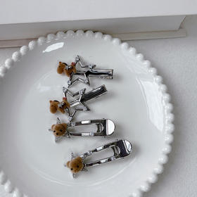 植绒立体萌趣对夹对装发夹-纪念日百货门店同款169447730