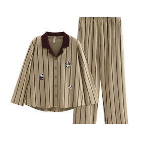 （合作款）芬腾新款女士可爱熊猫全棉家居服套装yc0225020