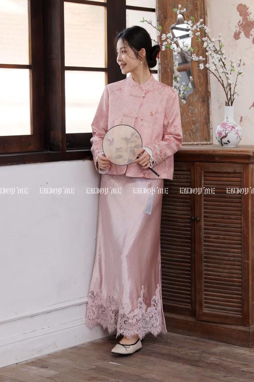 【门店同款】ENJOY春季“画中行”海棠春醉蕾丝半裙 169649737 商品图2