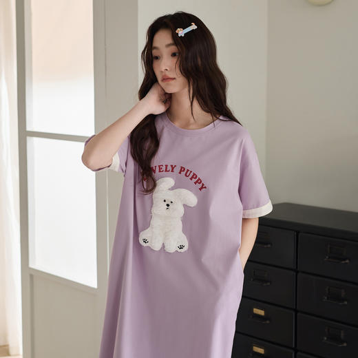 95%棉 可爱风卡通印花睡裙 A-6107 芬腾 商品图3