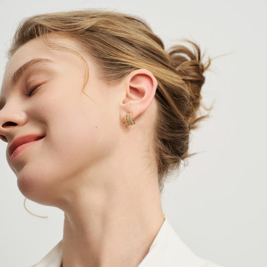 ARSIS｜自由搭配系列 循光三环耳钉 商品图5