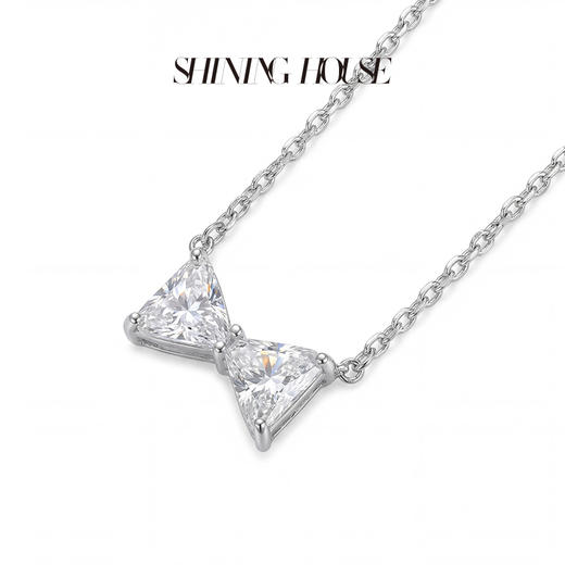 Forever·永恒之环系列 ShiningHouse[培育] 18k金钻石项链 专利特切钻石星运钻人工真钻人造钻石K金项链时尚钻石项链【此商品不支持7天无理由退货退款】30分和60分预计3日发货 商品图1