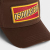 DSQUARED2 中性徽标贴片刺绣棉质棒球帽 棕色 BCM0419 05C00001 5080 商品缩略图4