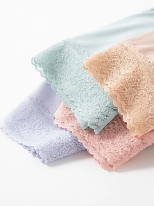 【莫代尔蚕丝】SCHIESSER德国舒雅女士莫代尔蚕丝蕾丝中腰平角小裤30/20082T 商品图1