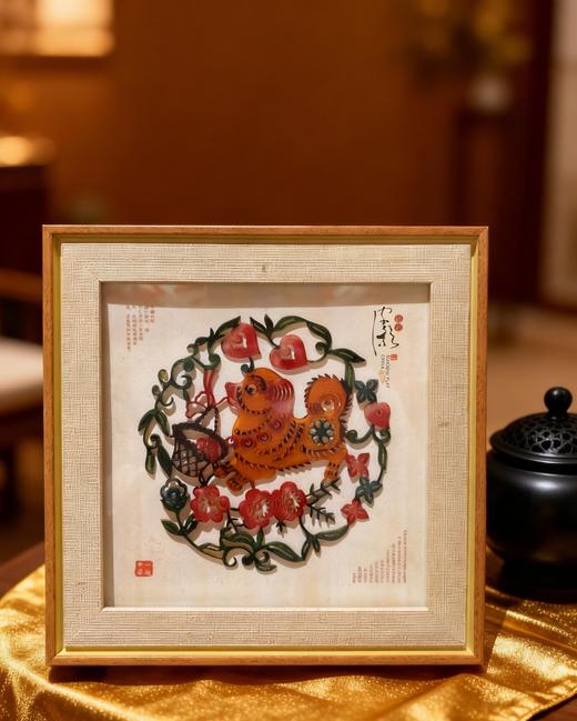 泰山皮影装饰摆台旅游纪念品手工艺品 商品图2