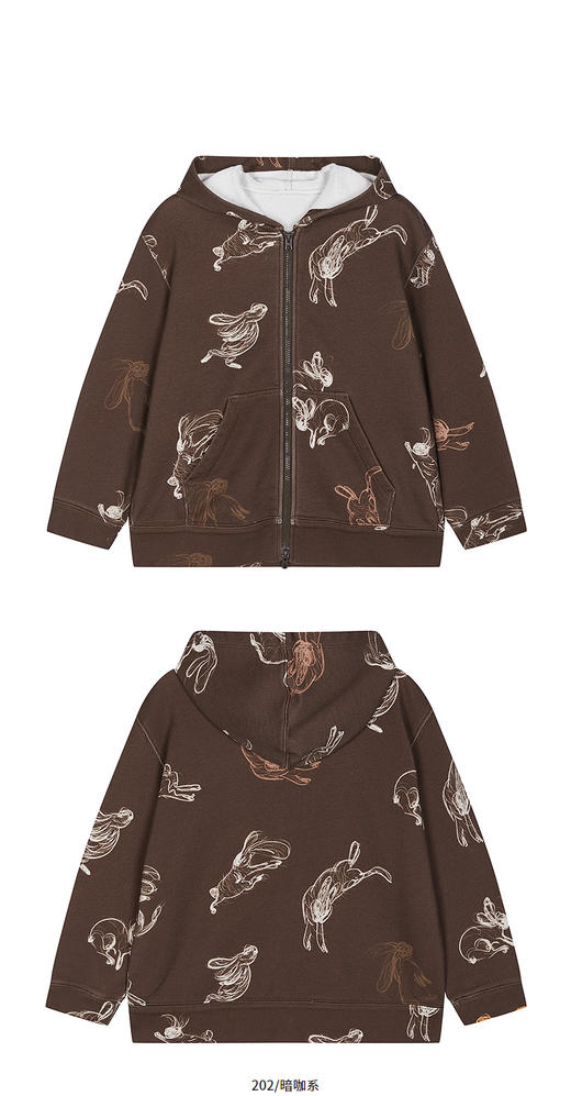 jnby  26年春款  连帽开襟卫衣 1Q2410480 商品图9