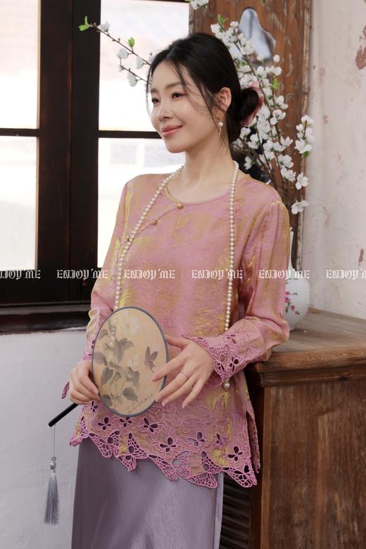 【门店同款】ENJOY春季“画中行”兰枝玉树中式上衣 169599944 商品图2